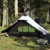 Image de Tente de camping 2 personnes blanc tissu occultant imperméable
