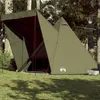 Image de Tente familiale tipi 6 personnes vert olive imperméable
