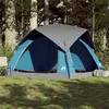 Image de Tente de camping de cabine 4 personnes bleu imperméable