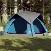 Image de Vidaxl Tente de Camping, 4 Personnes, Bleue, Imperméable