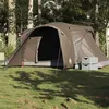 Image de Tente familiale à dôme 6 personnes marron imperméable