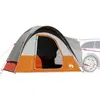 Image de Tente de voiture 4 personnes gris et orange imperméable
