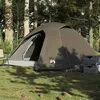 Image de Tente de camping à dôme 3 personne marron imperméable