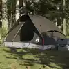 Image de Vidaxl Tente de Camping, 2 Personnes, Dôme, Marron, Imperméable