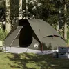 Image de Tente de camping à dôme 4 personnes marron imperméable