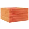 Image de Pot de fleurs Marron Cire 40x40x23 cm Bois de Pin Massif