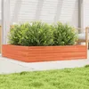 Image de Jardinière cire marron 110x110x23 cm bois de pin massif