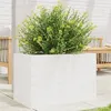 Image de vidaXL Jardinière blanc 70x40x45,5 cm bois de pin massif, jardinière d'extérieur, bac à fleurs, boîte à plantes, jardinière 847264