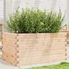 Image de vidaXL Jardinière 90x60x45,5 cm bois de pin massif, jardinière d'extérieur, bac à fleurs, boîte à plantes, jardinière de 847278