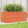 Image de vidaXL Jardinière cire marron 110x60x45,5 cm bois de pin massif847285