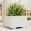 Image de vidaXL Jardinière blanc 40x40x26,5 cm bois de pin massif847289
