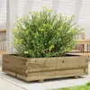 Image de Jardinière 80x80x26,5 cm bois de pin imprégné