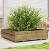 Image de Jardinière 100x100x26,5 cm bois de pin imprégné