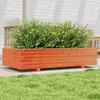 Image de Jardinière cire marron 110x60x26,5 cm bois de pin massif