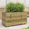 Image de vidaXL Jardinière 90x40x49,5 cm bois de pin imprégné, jardinière d'extérieur, bac à fleurs, boîte à plantes, jardinière de 847377