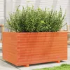 Image de vidaXL Jardinière cire marron 90x60x49,5 cm bois de pin massif847385