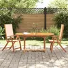 Image de vidaXL Chaises pliables de jardin lot de 2 bois d'acacia et textilène, chaise de jardin, siège d’extérieur, chaise de 4008420