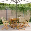 Image de vidaXL Ensemble à manger de jardin 5 pcs résine tressée et bois massif, ensemble à manger d'extérieur, meuble de salle à 3281696
