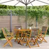 Image de vidaXL 5-delige Tuinset polypropeen en massief hout grijs3281698