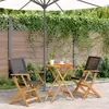 Image de vidaXL Ensemble de bistro 3 pcs noir résine tressée et bois massif, ensemble de bistro de jardin, ensemble de balcon, 3281790