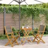 Image de vidaXL Ensemble de bistro 3 pcs gris polypropylène et bois massif, ensemble de bistro de jardin, ensemble de balcon, 3281794