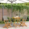 Image de vidaXL Ensemble de bistro 3 pcs gris résine tressée et bois massif, ensemble de bistro de jardin, ensemble de balcon, 3281851
