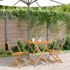 Image de vidaXL Ensemble de bistro 3 pcs gris polypropylène et bois massif, ensemble de bistro de jardin, ensemble de balcon, 3281866