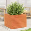 Image de Jardinière cire marron 60x60x46 cm bois de pin massif