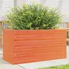 Image de Jardinière cire marron 90x40x46 cm bois de pin massif