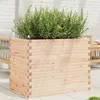 Image de vidaXL Jardinière 90x60x68,5 cm bois de pin massif, jardinière d'extérieur, bac à fleurs, bac à tomates, jardinière de 3282499