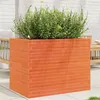 Image de Jardinière cire marron 90x60x68,5 cm bois de pin massif