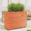 Image de Jardinière cire marron 90x40x72,5 cm bois de pin massif