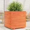 Image de vidaXL Jardinière cire marron 70x70x72 cm bois de pin massif3282621