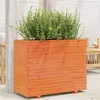 Image de Jardinière cire marron 90x40x72 cm bois de pin massif
