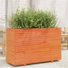 Image de Jardinière cire marron 110x40x72 cm bois de pin massif