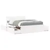 Image de Lit vidaxl 195.5 x 145.5 x 78 cm en bois pour 2 personnes de couleur