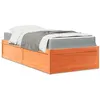Image de vidaXL Bed met matras massief grenenhout wasbruin 100x200 cm3281942