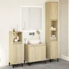Image de Ensemble de meubles de salle de bain 3 pcs chêne sonoma