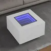 Image de vidaXL Table basse avec LED blanc 60x60x40 cm bois d'ingénierie 847567
