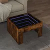 Image de Table basse avec LED infini chêne fumé 50x50x30 cm