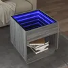 Image de Table basse avec LED infini sonoma gris 50x50x50 cm