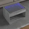 Image de Table basse avec LED infini sonoma gris 70x50x50 cm