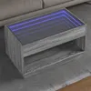 Image de Table basse avec LED infini sonoma gris 90x50x50 cm