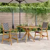 Image de vidaXL 3-delige Tuinset massief acaciahout3283574