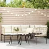 Image de Ensembles canapes. fauteuils et tables de jardin Vidaxl acier noir 2 pieces