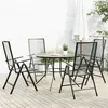 Image de vidaXL Ensemble de chaises de jardin inclinables 5 pcs anthracite, ensemble de chaises d'extérieur, meuble d'extérieur, 3283762