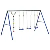 Image de Ensemble de balançoire d'extérieur avec balançoires et corde à disque pour enfants - vidaXL