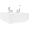Image de vidaXL Table basse blanc 100x100x40 cm bois d'ingénierie 3284049