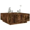 Image de Table basse chêne fumé 100x100x40 cm bois d ingénierie