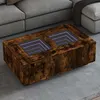 Image de Table basse avec LED infini chêne fumé 116x69x40 cm